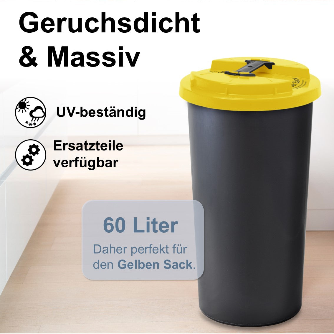 KUEFA BSC LA 60L Müllsackständer mit Laserbeschriftung