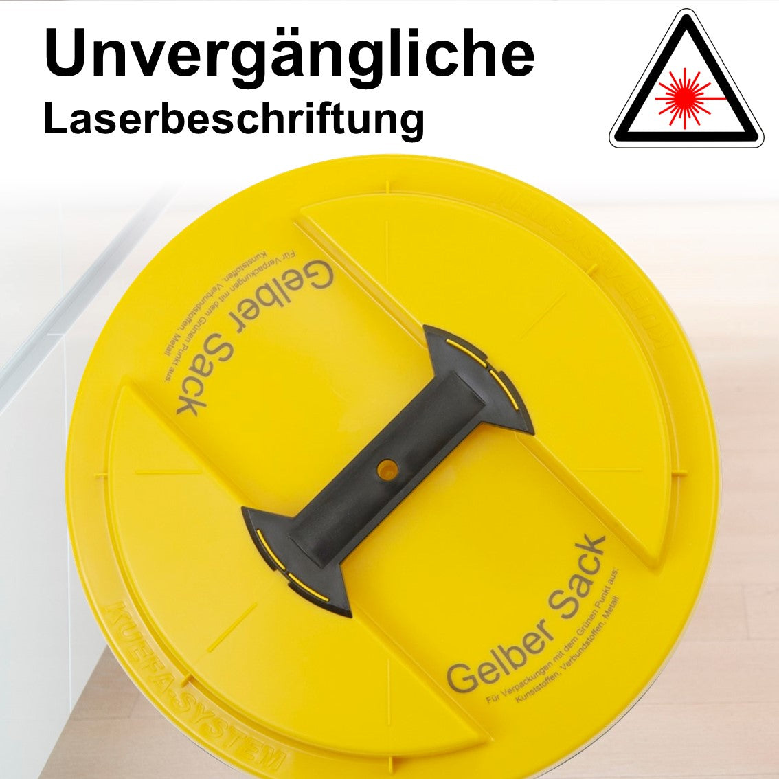 KUEFA BSC LA 60L Müllsackständer mit Laserbeschriftung