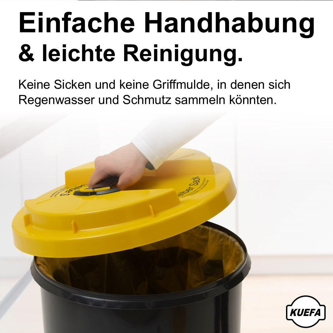KUEFA BSC LA 60L Müllsackständer mit Laserbeschriftung