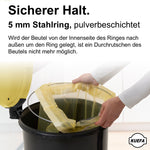 Lade das Bild in den Galerie-Viewer, KUEFA VL 60l Müllsackständer, Mülleimer, Sammelbehälter mit Scharnierdeckel
