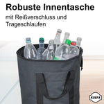 Lade das Bild in den Galerie-Viewer, KUEFA IBC Flaschensammler, 60 Liter Sammelbehälter mit Deckel und Innentasche

