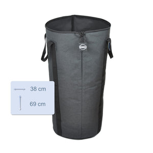 KUEFA IBC Flaschensammler, 60 Liter Sammelbehälter mit Deckel und Innentasche