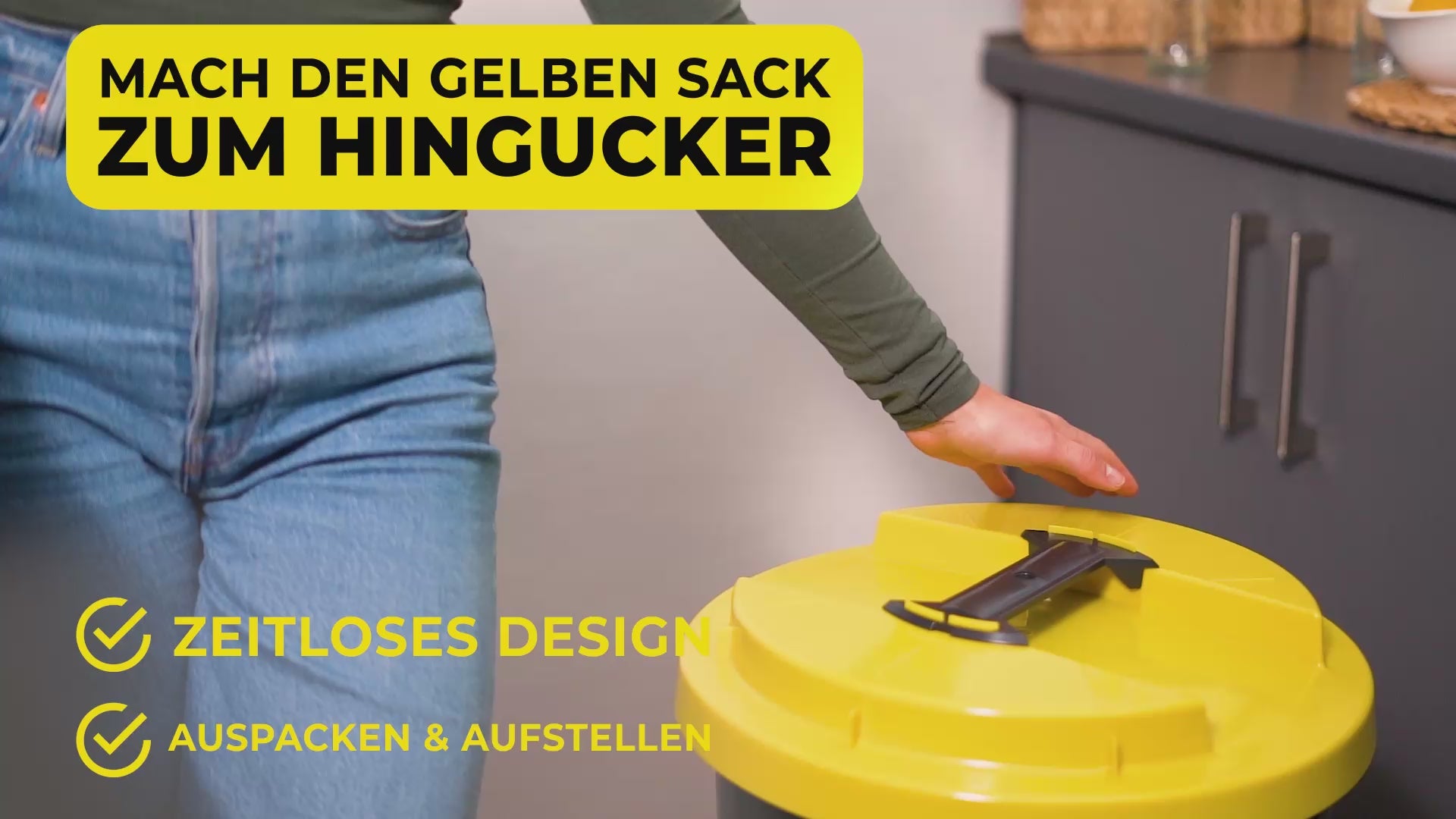 KUEFA BSC LA 60L Müllsackständer mit Laserbeschriftung